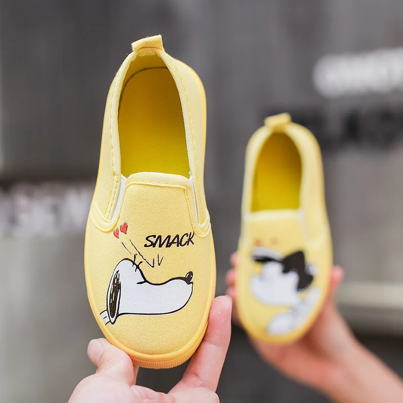 2019 ربيع جديد الطفل الكرتون أحذية الأطفال قماش الاطفال عارضة طالب الطفل القماش حذاء