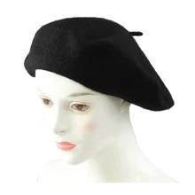 HTHL-Ladies Wool Mix French Beret Hat Warm Winter Hat Ladies Girls Beret Hat