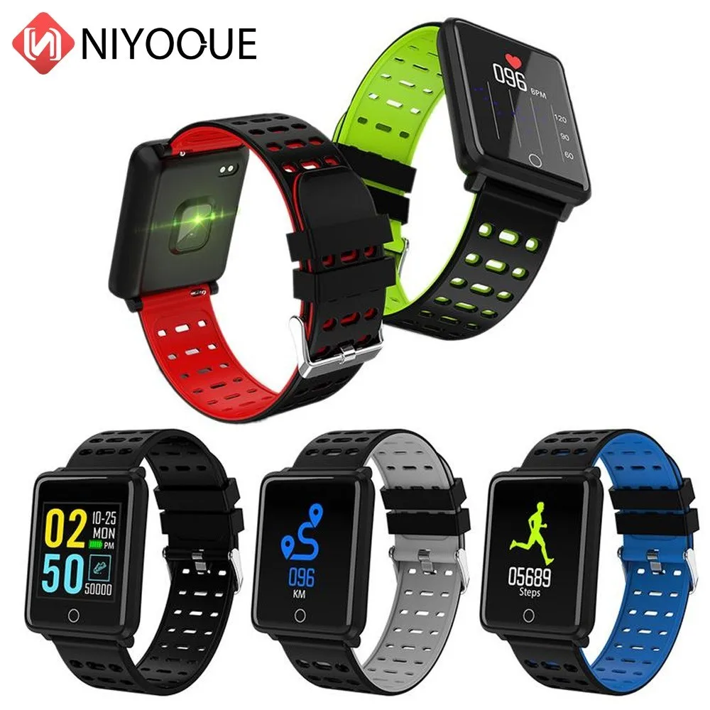 

F3 Smart Bracelet 1.44" Color Screen Heart Rate Blood Pressure Monitoring GPS Track Movement IP68 Waterproof Health Smart Watch