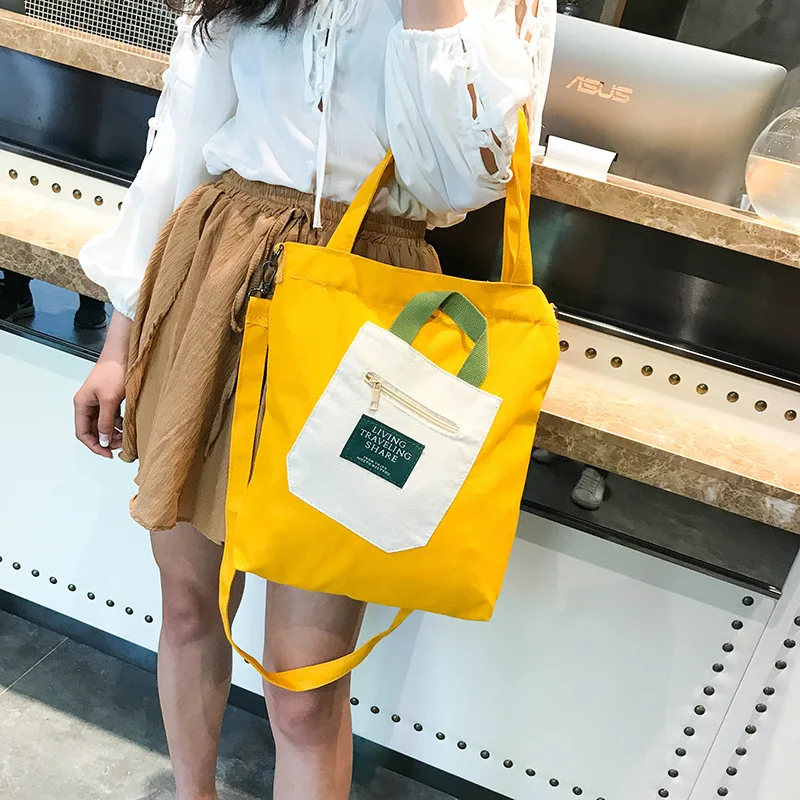 

Women Canvas Handbag Letter Printed Shoulder Bag Female Large Capacity Ladies Beach Bag Woman Black Tote Shopping Handbags OC409