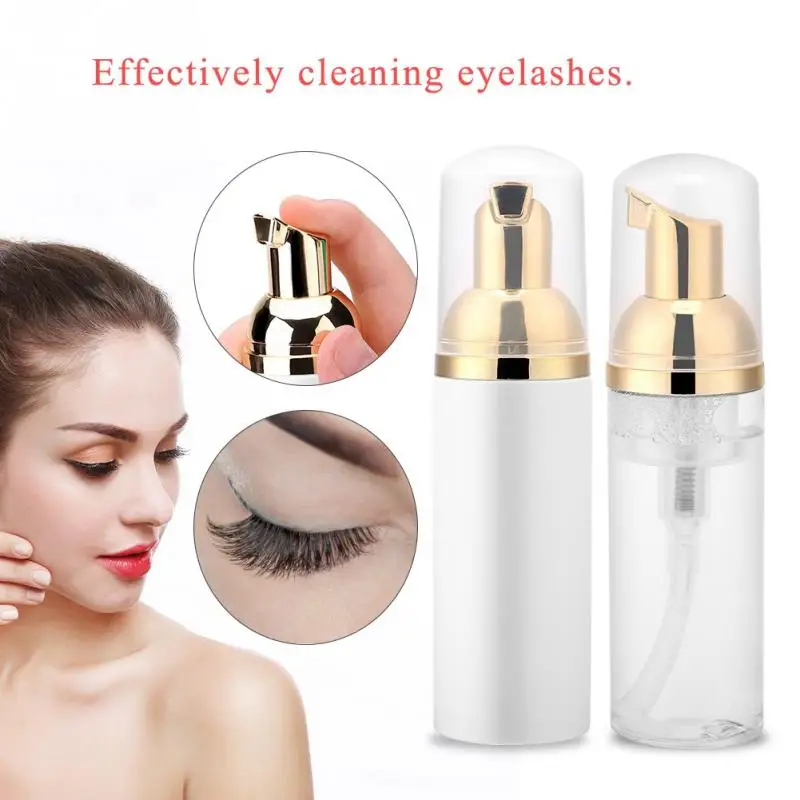 

60ml Professional Eyelash Eye Lashes Foam Cleaner Individual Eyelash Extension Shampoo Remover For Grafting Planting Eyelashes