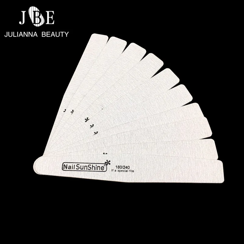 

10pcs/lot Professional Washable Strong Thick Wood Nail File 180/240 Sanding Buffer Diamond File Manicure Nail Art Tool