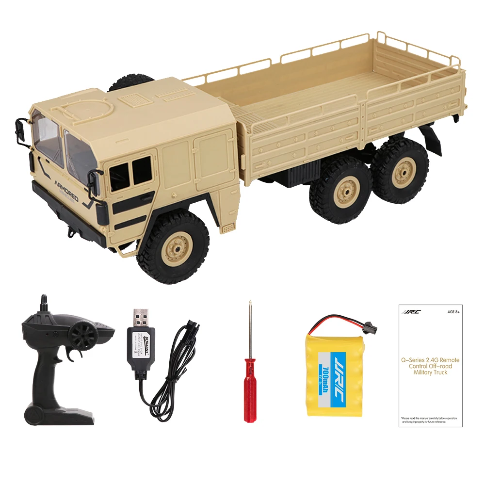 Радиоуправляемая машина JJR/C Q64 1:16 внедорожный военный автомобиль 2 4G 6WD