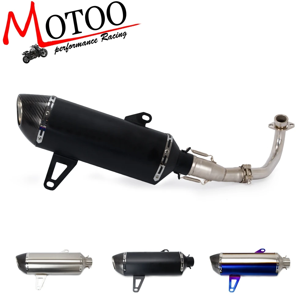 Motorcycle Full Exhaust System Link Pipe Header For Yamaha XMAX250 XMAX 250 XMAX300 XMAX 300 2017-2018 Motorcycle Full Exhaust System Link Pipe Header For Yamaha XMAX250 XMAX 250 XMAX300 XMAX 300 2017-2018
