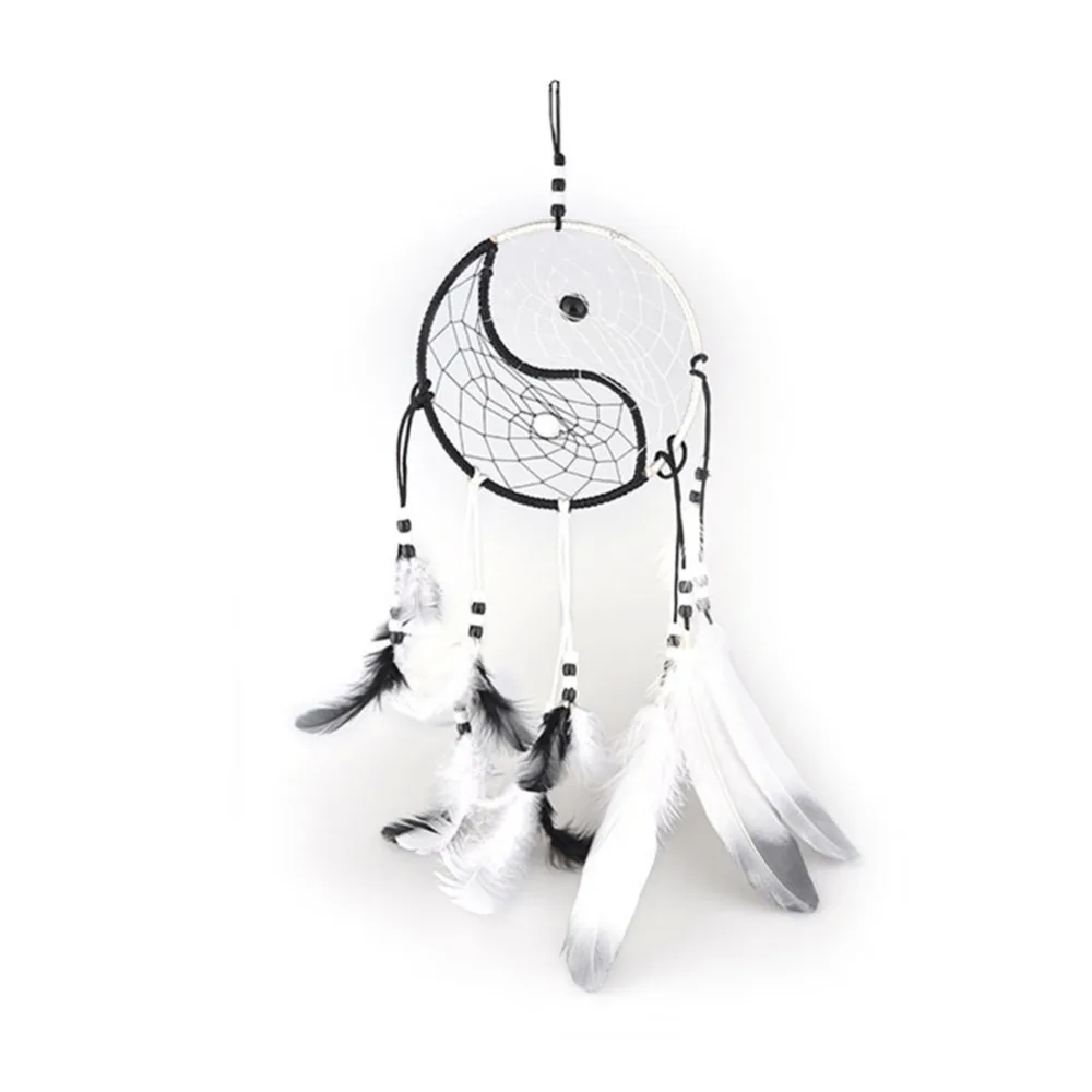 

New fashion jewelry Hot chinese kungfu Tai Chi Dreamcatcher Wind Chimes Indian Style Feather Pendant Dream Catcher Gift For Home