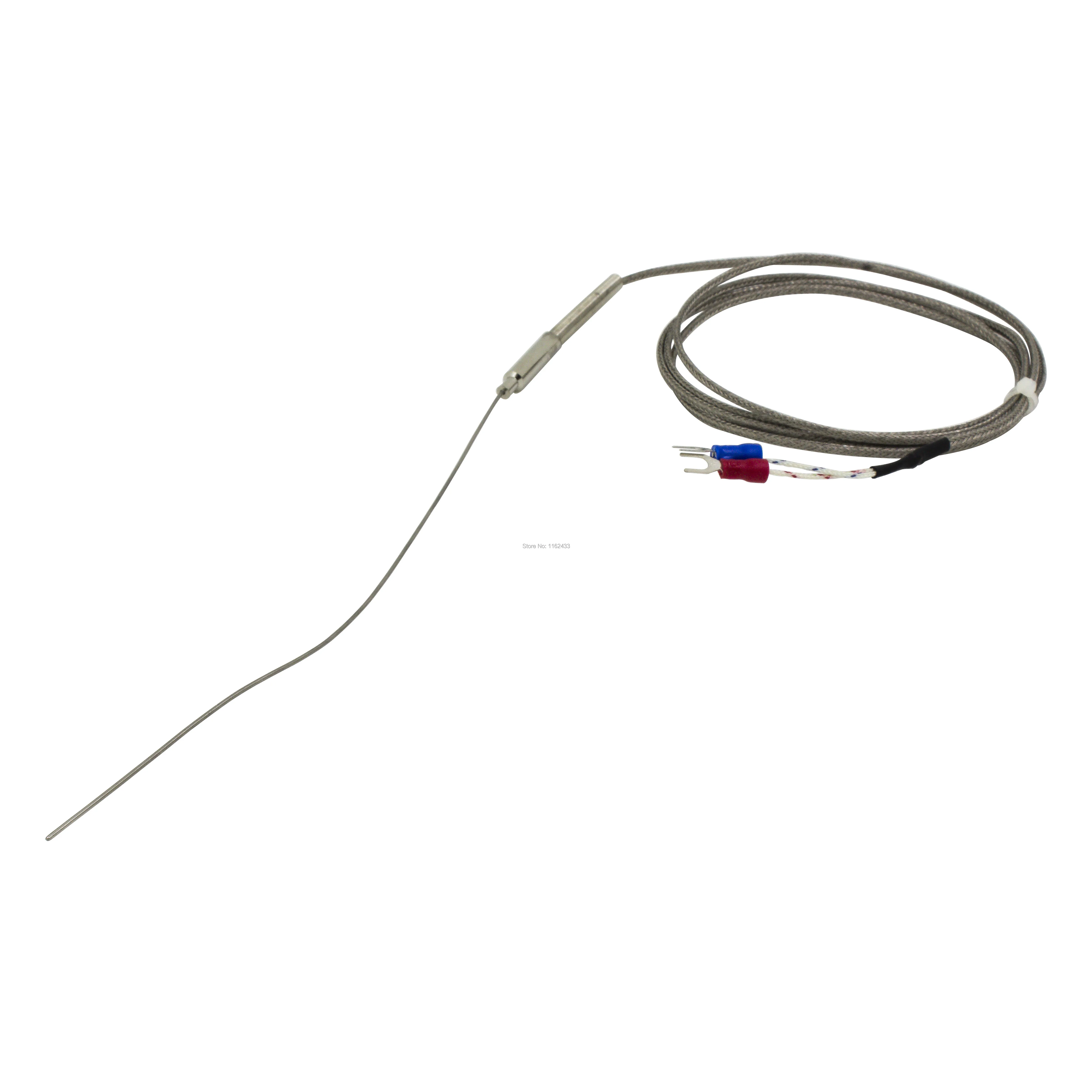 Thermocouple Temperature Sensor w 1M White Wire for Digital Thermometer 