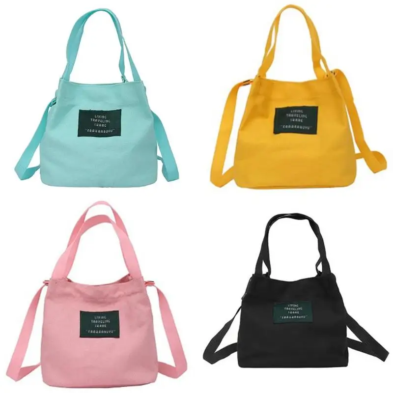

Women Mini Handbags Messenger Bags Canvas Single Shoulder Bag Bucket Clutch