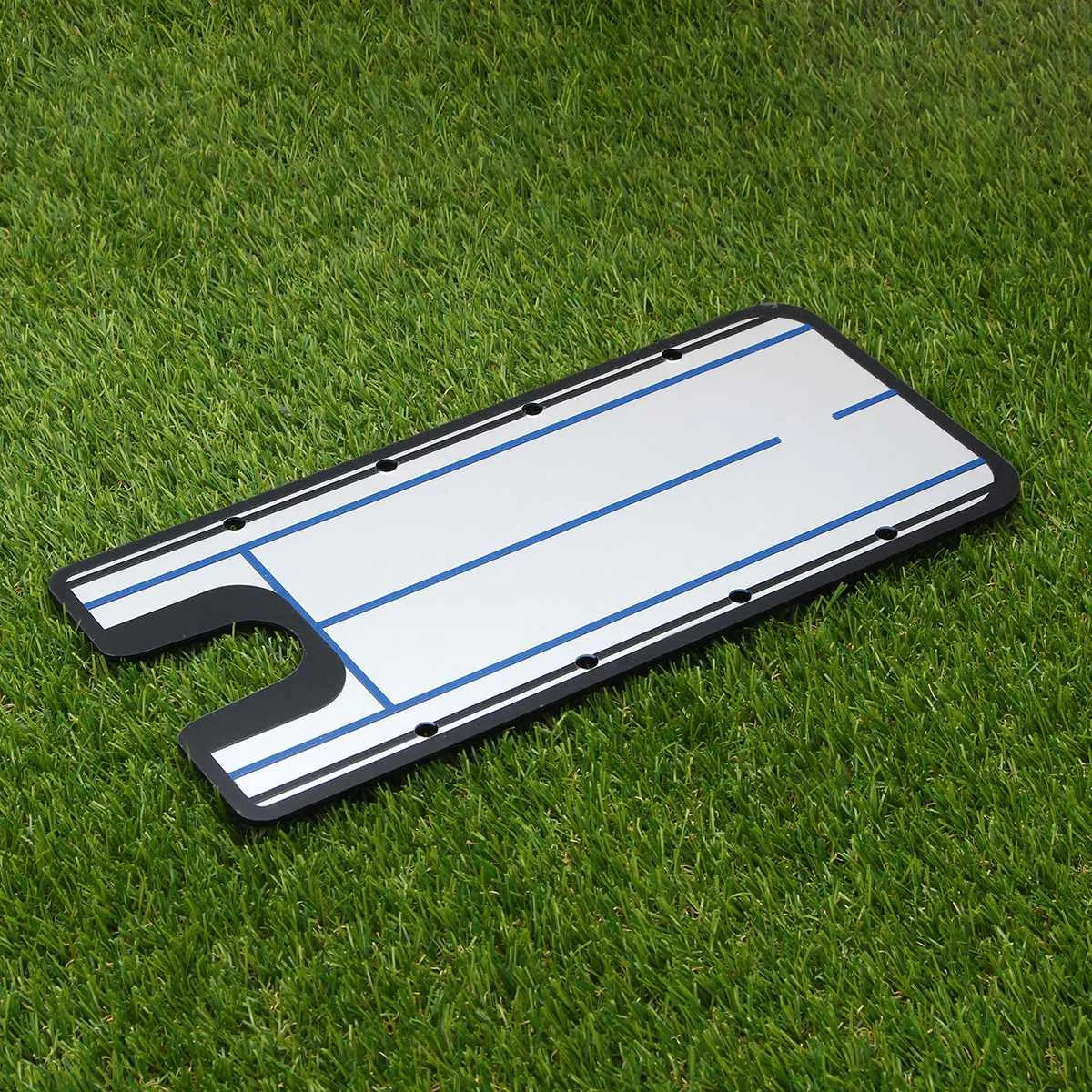 31x15 سنتيمتر عين جولف مرآة محاذاة المعونة التدريب سوينغ TrainerGolf سوينغ مستقيم الممارسة العين خط إكسسوارات الغولف