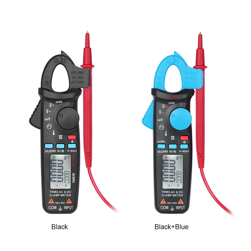 

Digital Clamp Meter Professional True RMS Clamp Type LCD Multimeter Voltmeter Ammeter Capacitance Continuity Test Thermometer