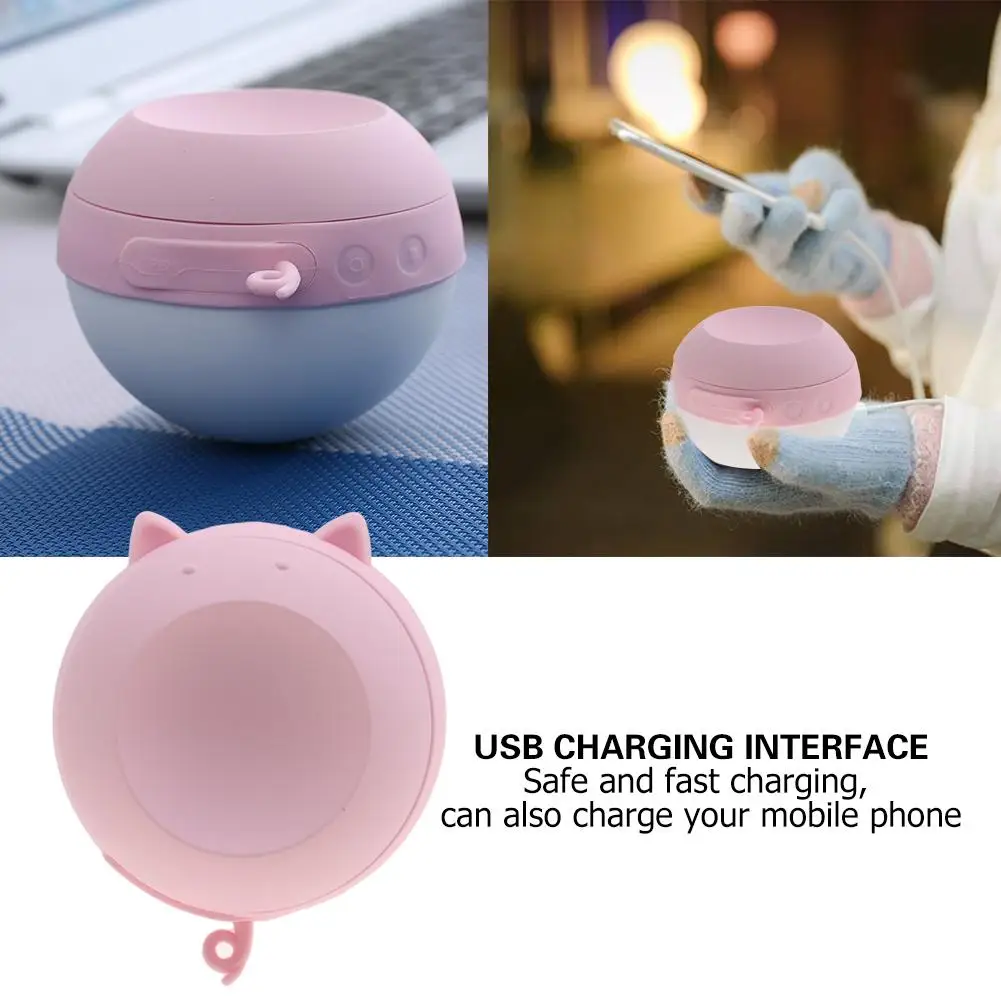 

Cutely Hand Warmer Explosion-Proof Fashion USB Electric Mobile Power Bank Mini Makeup Mirror Winter Warming Stove Hand