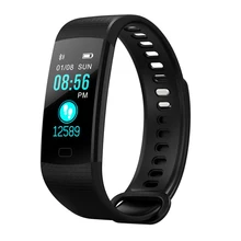 Смарт-браслет Y5 часы цветной ЖК-экран Smartband монитор сердечного ритма Электроника фитнес-браслет трекер активности Смарт-браслет