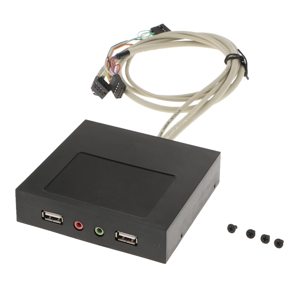 

Computer Case 2x USB Dual Audio Plug Floppy Drive Audio Front Panel Hub