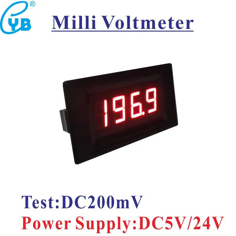 Free Shipping LED Digital Voltmeter DC 0 200mV Panel Volt