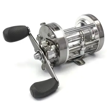 

Outdoor Metal Smooth High Hardness Gear Trolling Boat Drum Fishing Vessel Right/Left Handed Ice Fishing Reel Gun Color