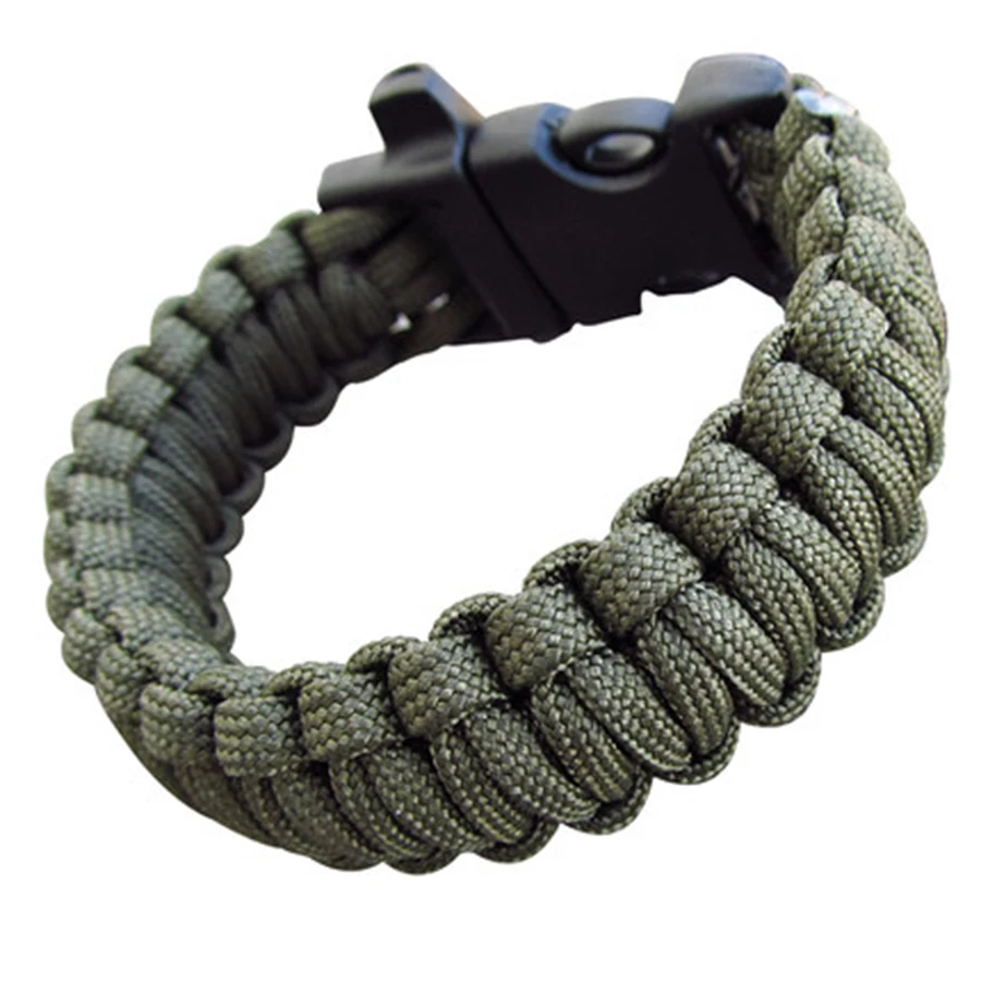 

Paracord Bracelet Survival Whistle Parachute Cord Buckles Emergency Gear Parachute Rope Plastic Buckle Camping Hiking Bracelet