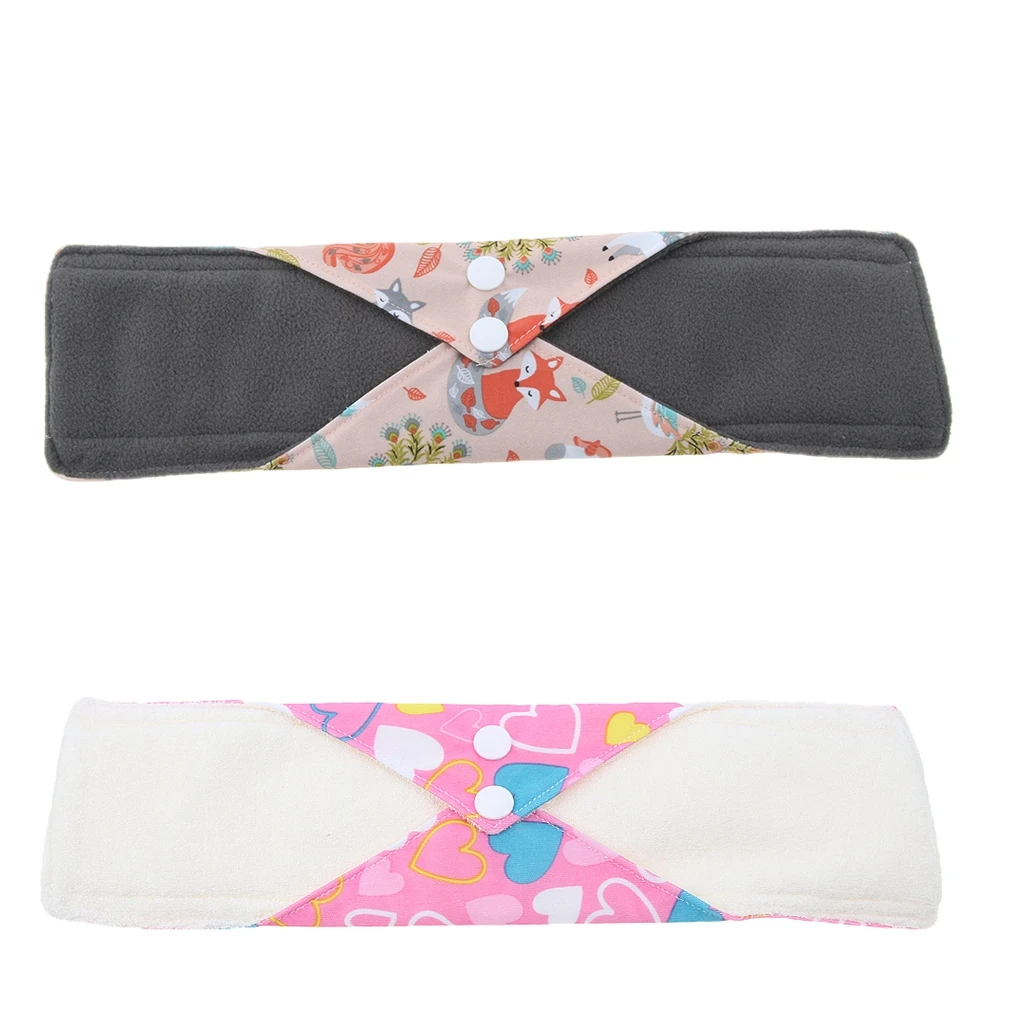 

Lengthen Women Lady Menstrual Pads Reusable Washable Bamboo Cloth Heavy Flow 11.8 inch Sanitay Pads