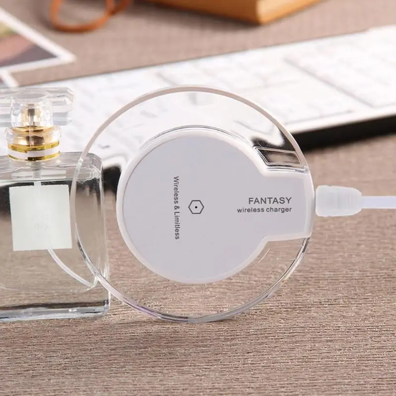 

K9 Qi Wireless Charger Ultra Thin Crystal Charging Pad for iPhone Samsung