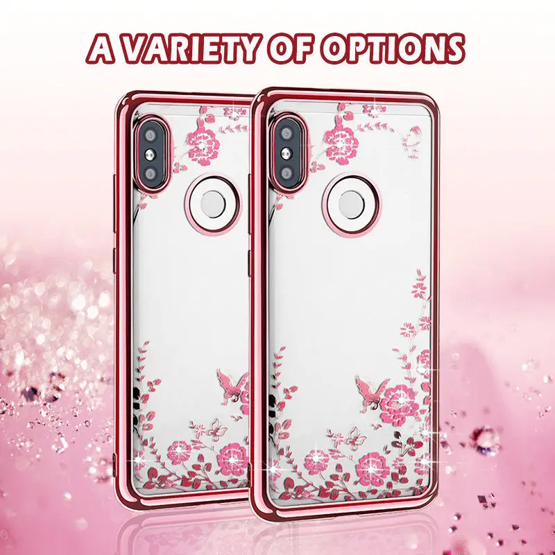 

Diamond Flower Case for Huawei P Smart 2019 Soft TPU Cover on Huawei P30 Lite Pro P20 Nova4E Y9 2019 Honor 8X 8C 10 View20 Capa