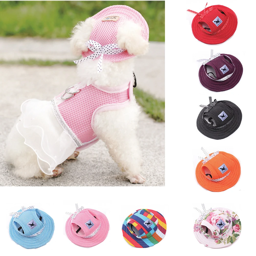 8 видов стилей, модная шапка для собак Кепки летние Кепки с воздухопроницаемой сеткой, с изображением собаки шляпы для