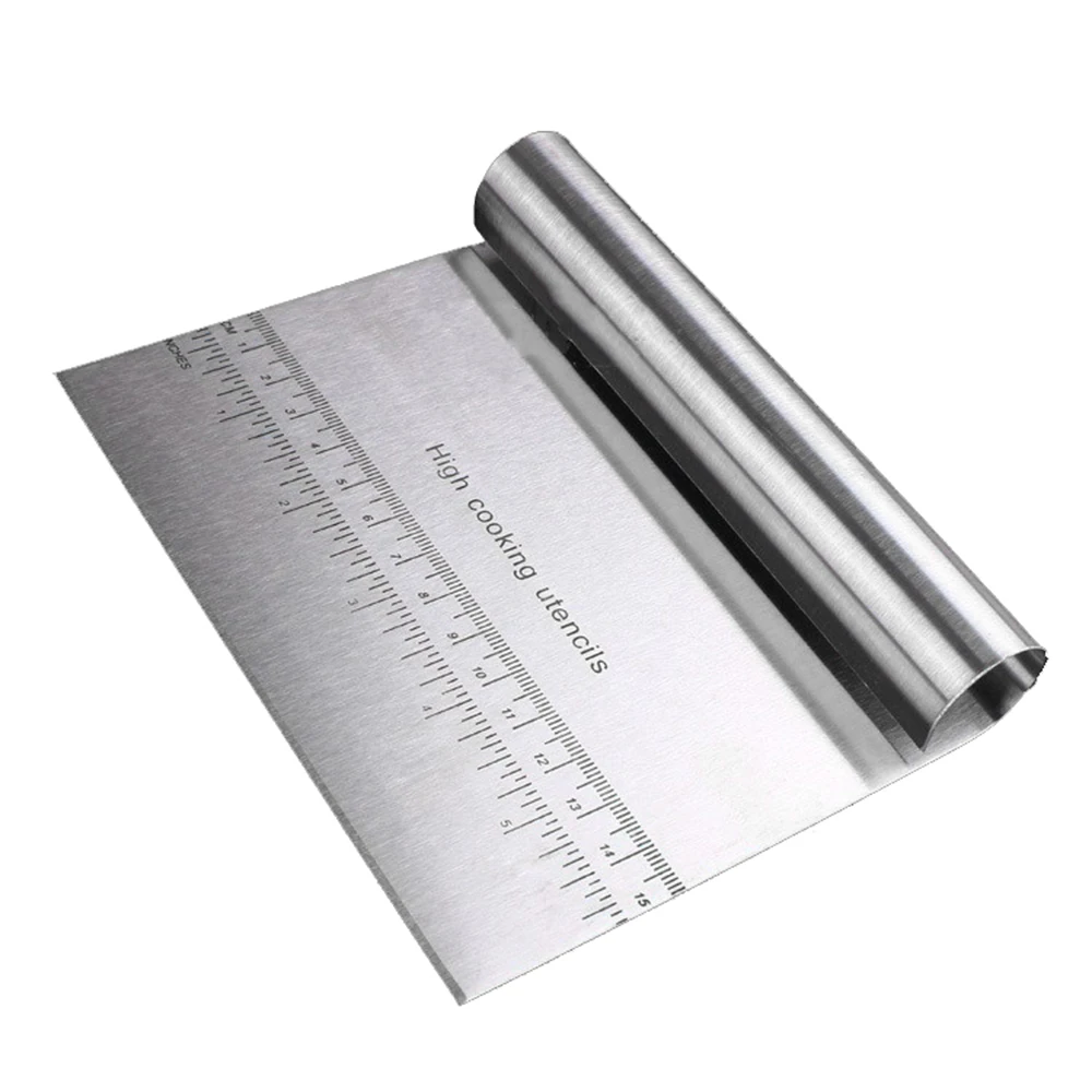 

1PC Stainless Steel Pizza Dough Cutter Bench Scraper Kitchen Tools Kitchenware Kitchen Accessories Baking Pastry Tools