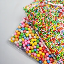 Красочные шарики из пенополистирола, мини декоративные шарики из пенополистирола, сделай сам, товары для рукоделия, игрушки из бисера, игрушки из слизи, аксессуары из глины для детей