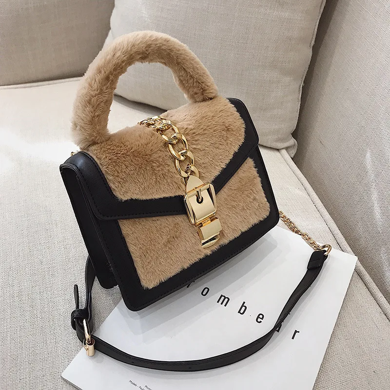 سلسلة Crossbody حقائب للنساء حقيبة يد فاخرة مصمم العلامة التجارية الشهيرة المخملية بولسا الأنثوية حقيبة كتف السيدات Sac المحافظ
