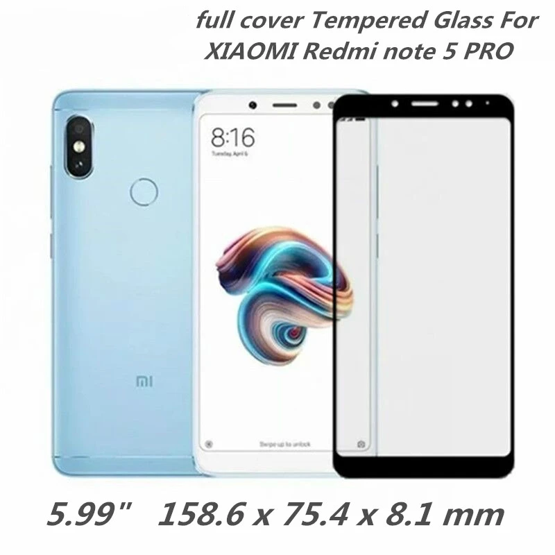 Full Cover Tempered Glass For XIAOMI Redmi Note 5 PRO Note5 Prime Global 6X 5.99 Inch Screen Protective Smartphone On Toughened | Мобильные