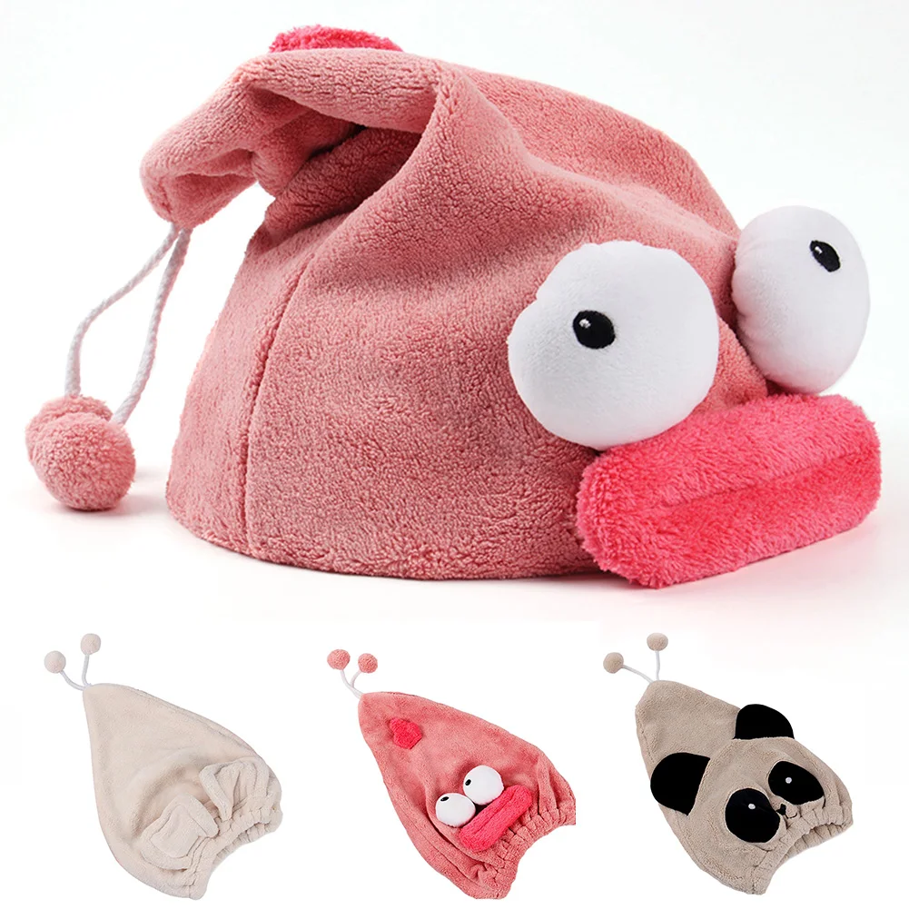 

Soft Microfiber 3D Cartoon Quickly Dry Hair Hat Hair Turban Kid Girls Boys Cap Bathing Drying Towel Head Wrap Hat