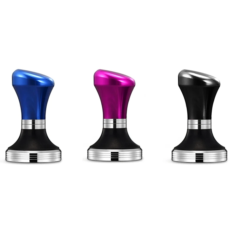 58 مللي متر شقة سدادة قهوة قاعدة من الاستانلس ستيل سيليكون مقبض عبث القهوة مسحوق مطرقة مخصصة Coffeeware 58 مللي متر شقة سدادة قهوة قاعدة من الاستانلس ستيل سيليكون مقبض عبث القهوة مسحوق مطرقة مخصصة Coffeeware