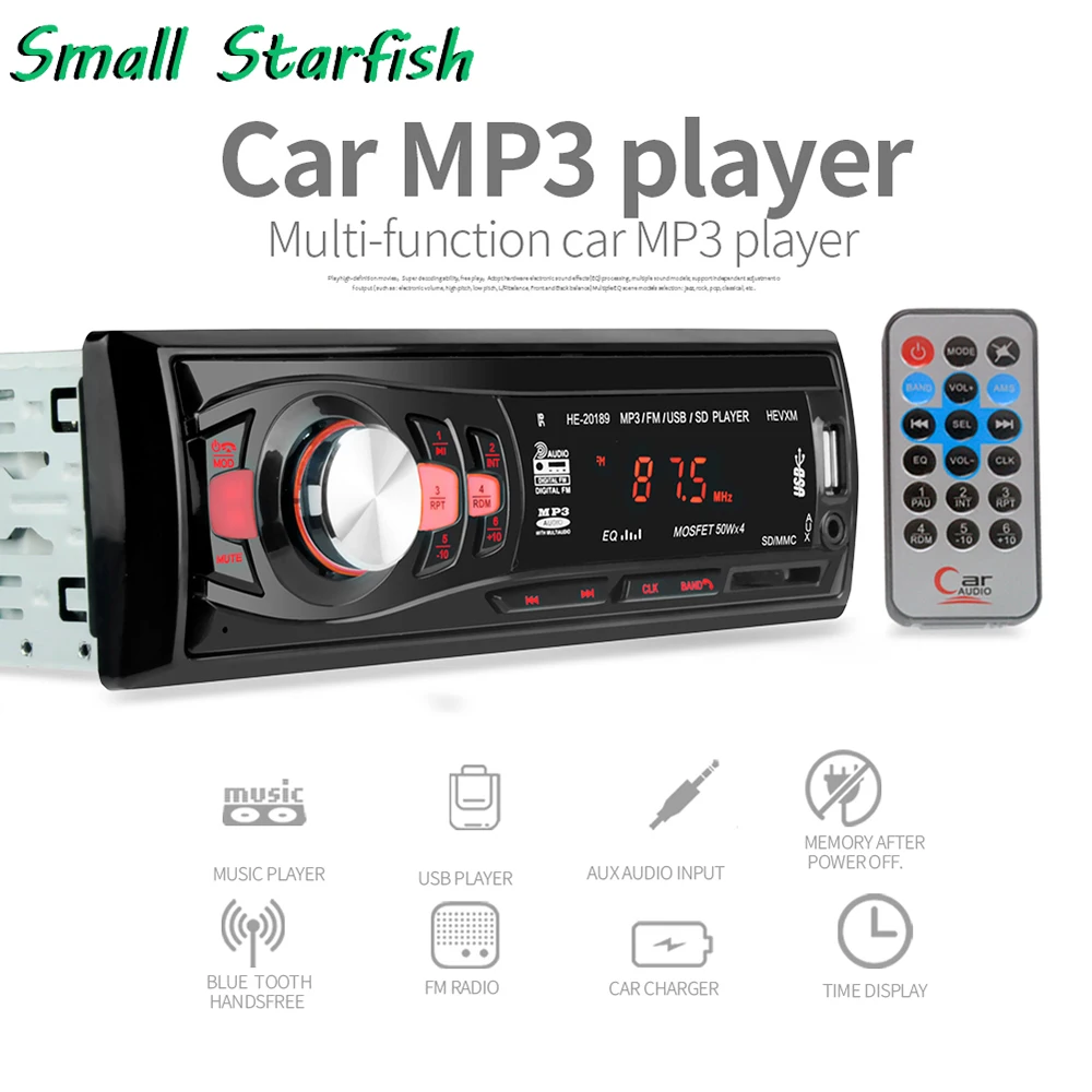 1 Din 12V Многофункциональный Автомобильный MP3 плеер автомобильное радио Bluetooth