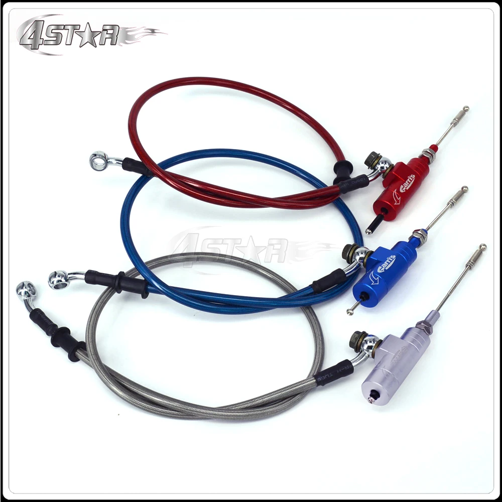 Motorcycle Hydraulic clutch Master Slave Cylinder Rod System Efficient Transfer Pump With 1200MM Hose For Dirt Street Bike