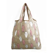 Водонепроницаемая хозяйственная сумка 1 шт Портативная Складная многоразовая эко Дорожная сумка на плечо с принтом Экологичная Повседневная модная