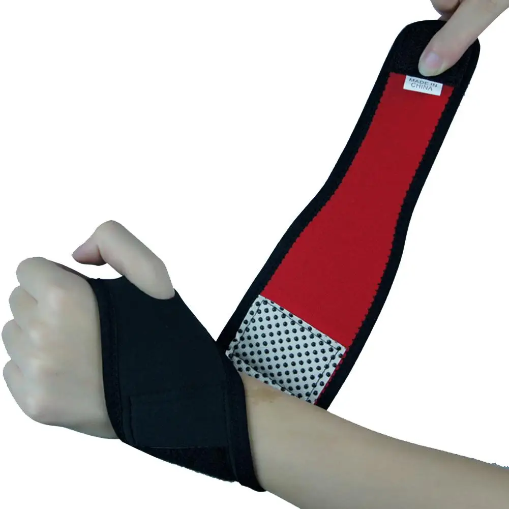 

1Pcs Self-heating Magnet Wrist Support Brace Guard Protector Men Winter Keep Warm Band Sports Sales Tourmaline Product Wristband