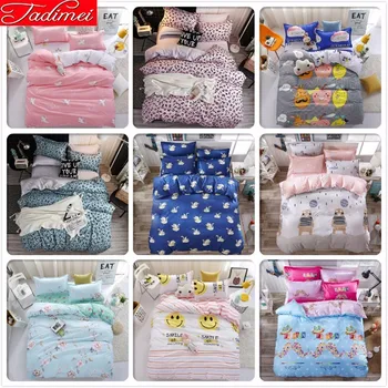 

Duvet Cover 3/4 Pcs Bedding Set Quilt Comforter Bedspreads Adult Kids Soft Cotton Bed Linen Single Twin Full Queen King Big Size