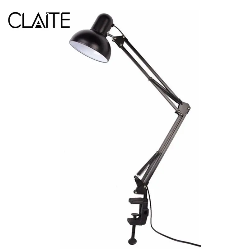 CLAITE AC85 265V E27 E26 светодиодные лампы гибкие настольные поворотный кронштейн