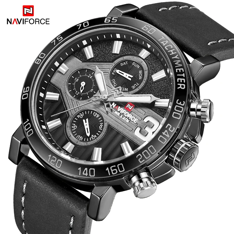 

NAVIFORCE Men's Top Brand Luxury Fashion Analog Quartz Wrist Watch Sports Watches Waterproof Casual Clock Male Relogio Masculino
