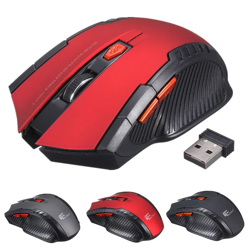 2.4G Wireless Mouse Portable Optical 6 Buttons 800-1200-2000DPI Mice For Computer PC Laptop Gamer