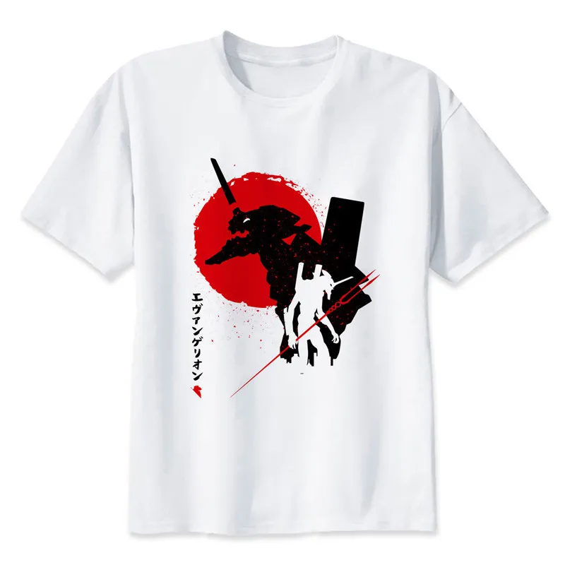 

evangelion Anime 2019 Summer Fashion T-Shirt Mens Cool Clothing O-neck Short Sleeve casual T Shirt Men hipster Tshirt homme