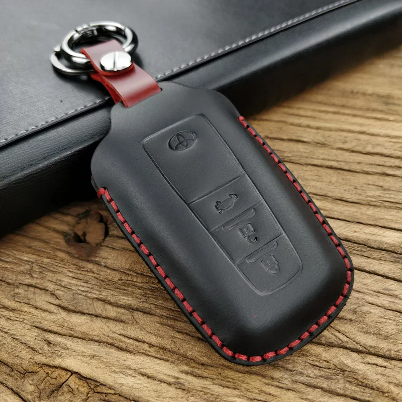 CICICUFF качественный чехол для ключей автомобиля из натуральной кожи с масляным воском для Toyota New Camry выделенный кожаный чехол для ключей j