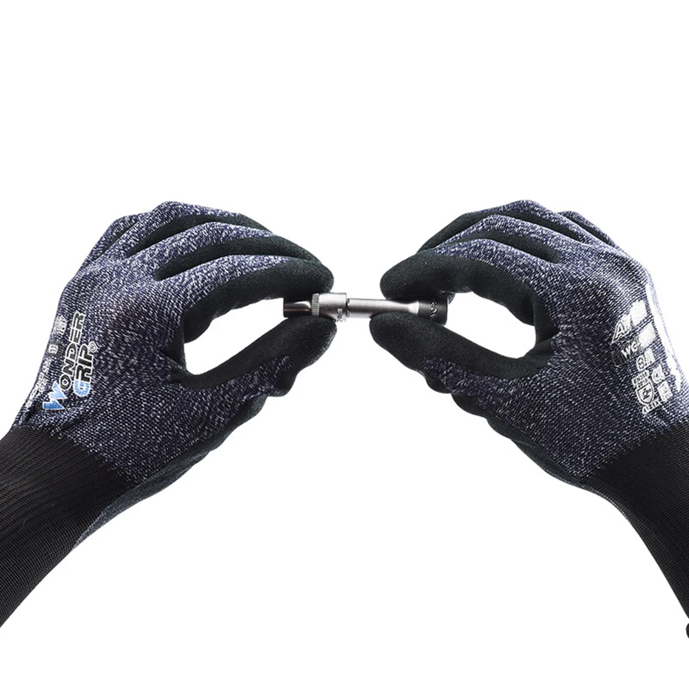 1 пара чудо сцепление износостойкими садовые перчатки 15-Калибровочные вкладыш нейлона и нитриловым покрытием универсальные рабочие перчатки