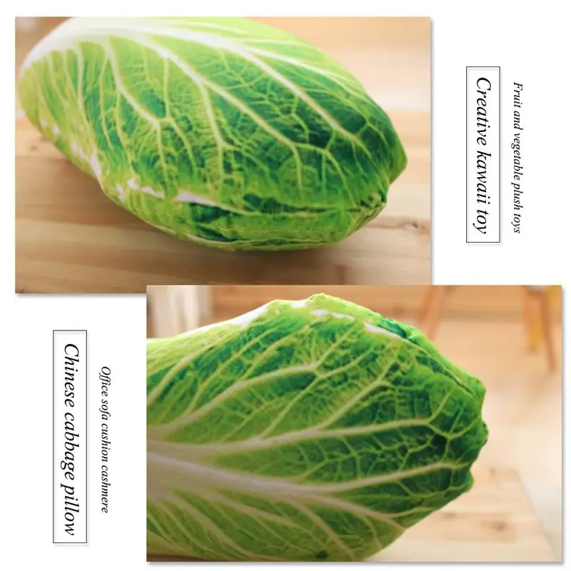 أحدث الساخن المنتج الإبداعية Kawaii لعب 3D محاكاة الخضار الملفوف وسادة مكتب وسادة أريكة المخملية الفاكهة الخضار Plu