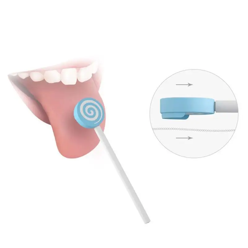 Baby Tongue Cleaner Kids Lollipop Tongue Scraper Oral Cleaning Tool for