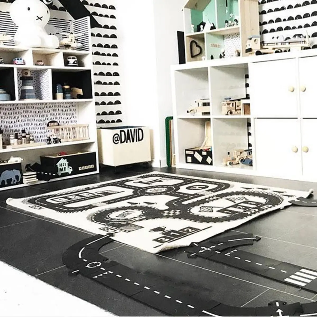 

City Map Car Toys Baby Cotton Canvas Game Pad 140*90cm Road Children's Play Baby Crawling Mat Carpet Traffic Blanket