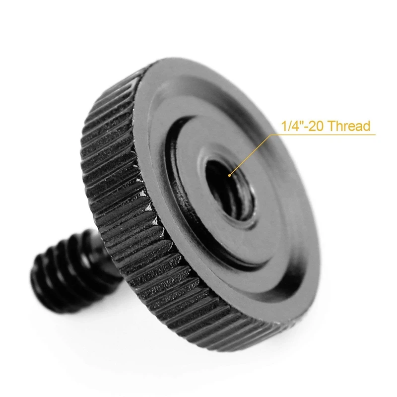 Quick Release Thumb Screw with 1//4/” Female Thread for Tripod Mount Rig or L Bracket