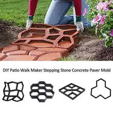 DIY личность пол Плесень Форма для тротуара сад мощения плесень пластиковый пол плесень