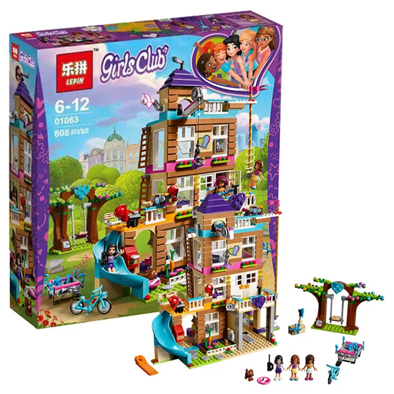 

808pcs Building block kit Compatible with Lego building brick friend for girl Friendship House Minifigured sets toy for children