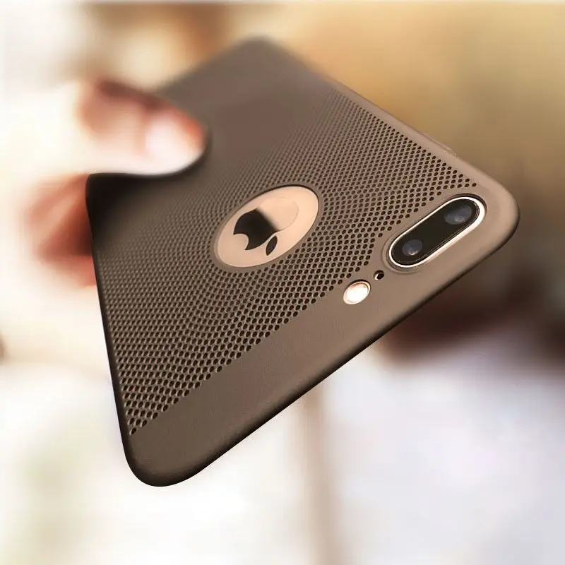 Теплоотвод чехол для телефона iPhone 8 6 6s plus 5 5S SE X XS MAX XR жесткий задний Чехол ПК