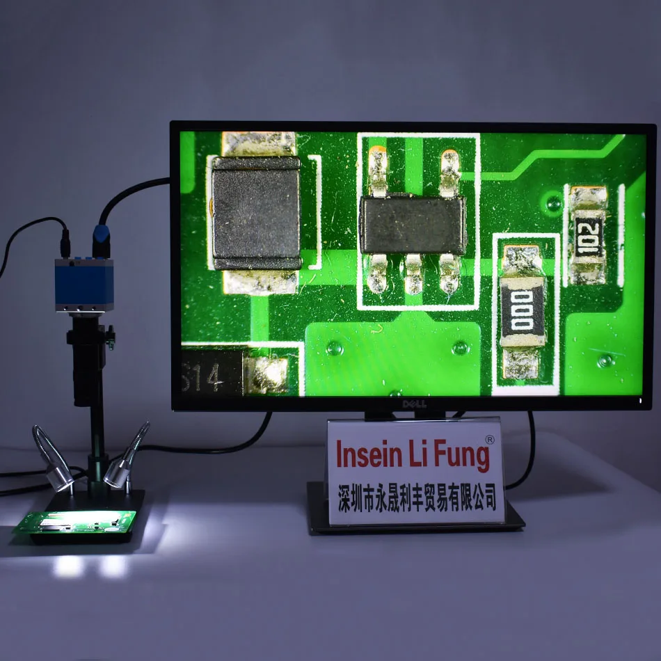1080P 16MP HDMI USB промышленный цифровой видеомикроскоп камера + 10X 200X зум C крепление