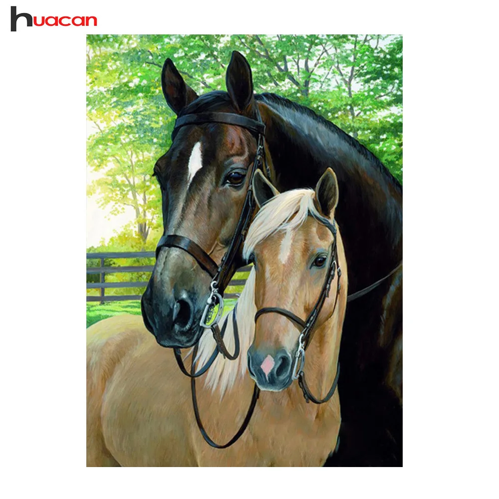 

Diamond Embroidery Animal DIY Diamond Painting Cross Stitch Kit Horse 5D Needlework Diamond Mosaic Home Decoration