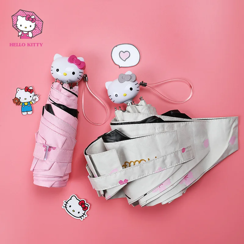 Hellokitty мультфильм девушка студент зонтик Карманный мини складной слишком